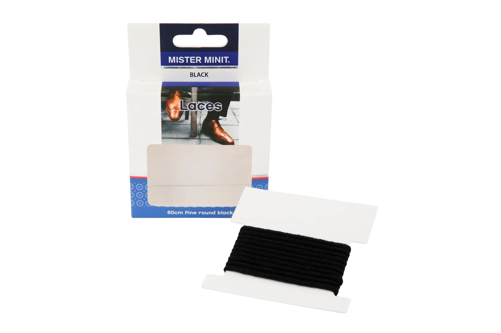 60cm Fine Round Black Laces
