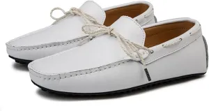 Dress Shoes for Men Men's Casual Leather Flat Shoes Comfortable Stylish Footwear for Everyday Wear