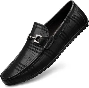 Dress Shoes for Men Men's Casual Leather Flat Shoes Stylish and Comfortable Footwear for Everyday Wear
