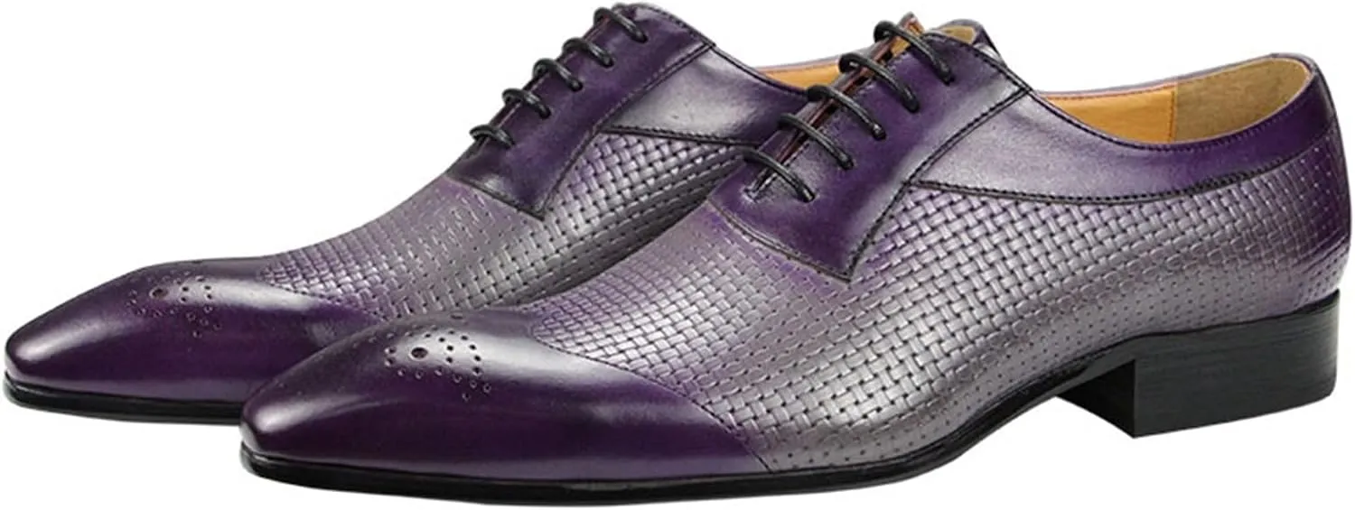 Dress Shoes for Men Men's Casual Leather Shoes Comfortable Flat Heels for Everyday Wear