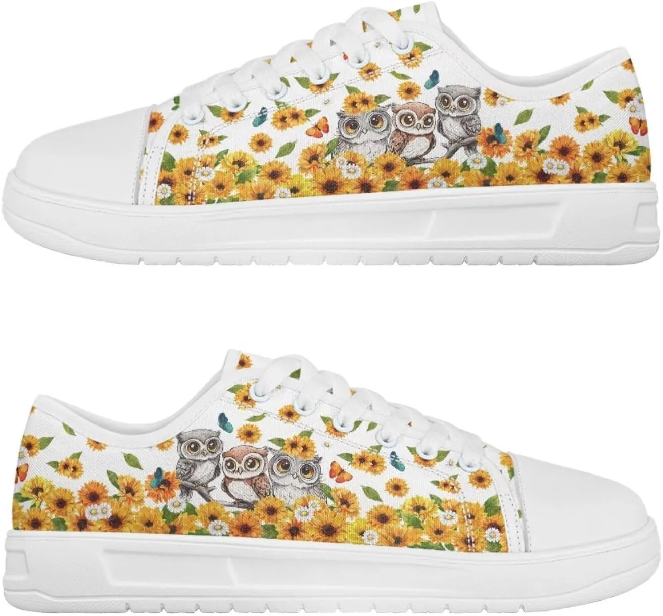 Floral Print Canvas Sneaker Womens Fashion Jogging Trendy Footwear Comfortable Slip On Sneakers Casual Walking Shoes