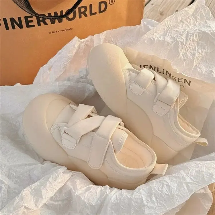 Hnzxzm Kawaii Sports Shoes Women's Platform Sneakers Tennis Female Spring Summer 2024 Flats Casual White Vulcanize Cute Skateboard