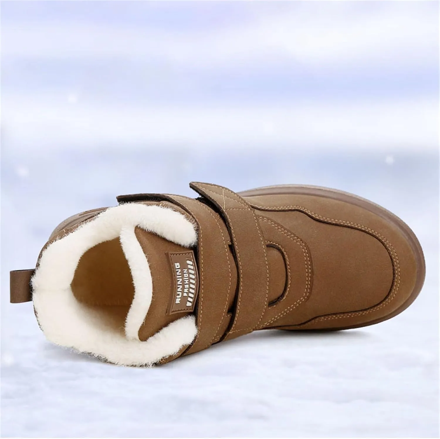 Kids Fr Lined Ankle Snow Boots Girls Boys Toddler Insulated Warm Fleece Winter Sneakers High Top Hiking Trainers
