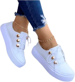 Lausiuoe Shoes For Women Flats Comfortable Dressy Canvas Low Top Sneaker Casual Fashion Slip On Comfort Walking Loafers