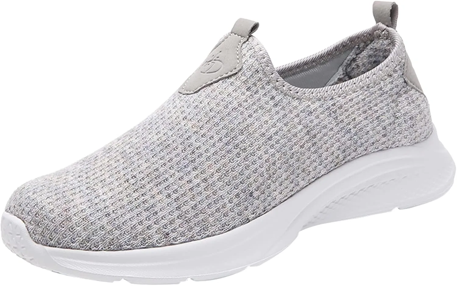 Women Lightweight Slip On Sneakers Casual Walking Shoes Comfortable Canvas Flats Non Slip Elastic Loafers