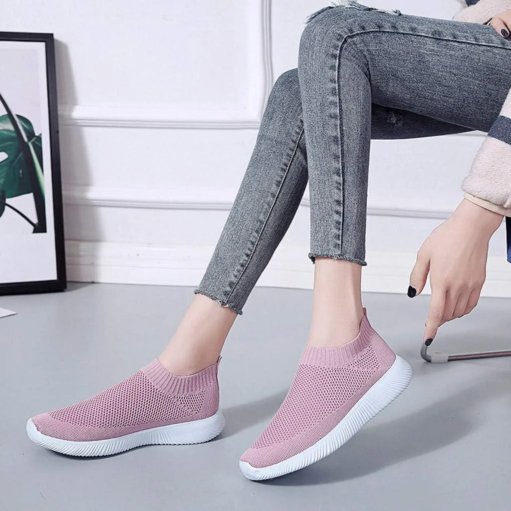 Womens Orthopedic Slip On Casual Shoes Walking Sneakers with Arch Support Comfortable Loafers Plantar Fasciitis Relief Foot Pain Diabetic Feet