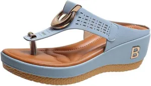 Women's Wedges Are Casual And Platform Soles Can Be Worn Over Sandals Most Comfortable Sandal